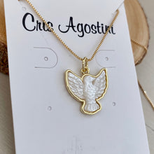 Load image into Gallery viewer, Holy Spirit mother of pearl necklace
