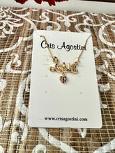 Load image into Gallery viewer, Love colorful zirconia necklace
