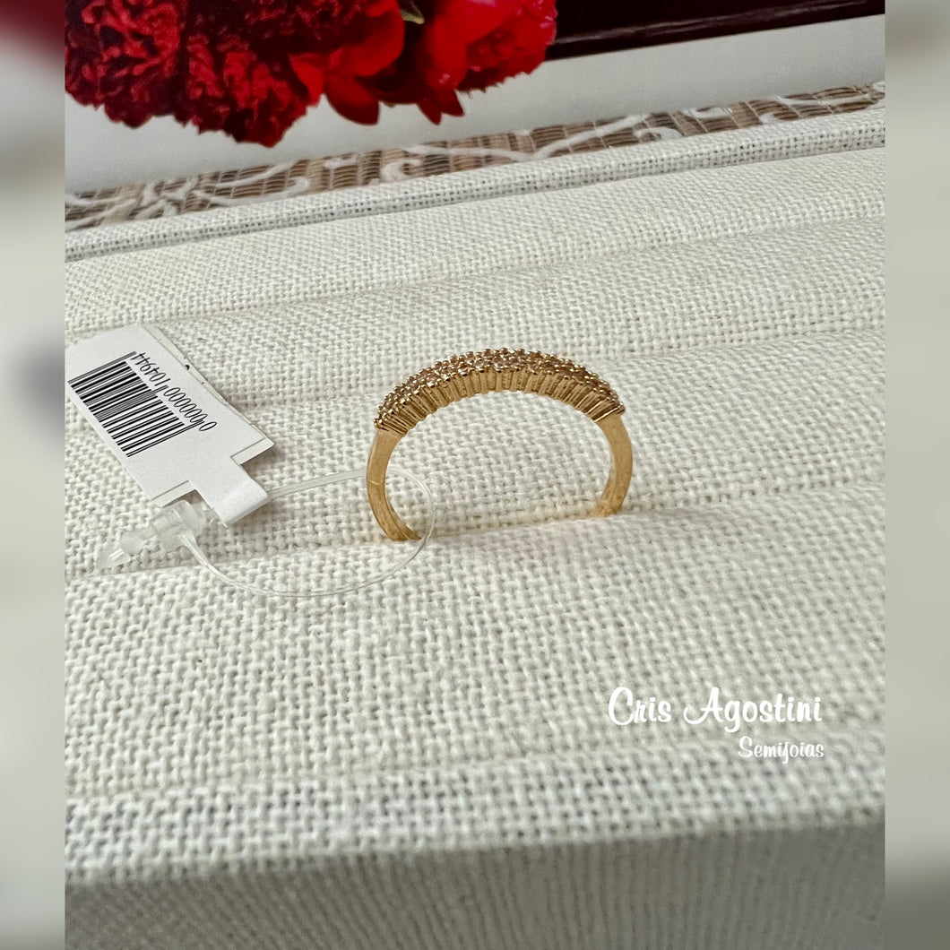 Half wedding zirconia ring