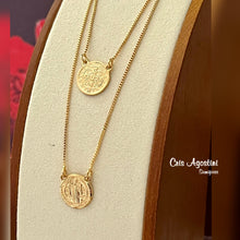 Load image into Gallery viewer, round scapular necklace
