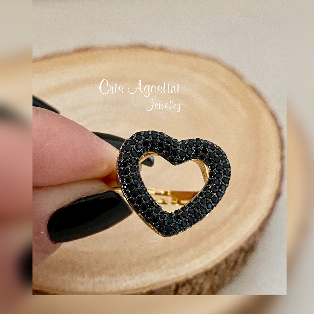 Opend heart ring