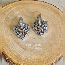 Load image into Gallery viewer, Studded hoop heart pendant
