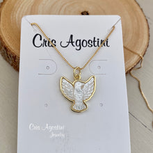 Load image into Gallery viewer, Holy Spirit mother of pearl necklace
