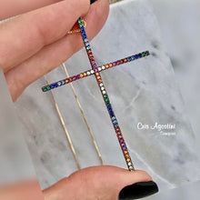 Load image into Gallery viewer, Zircônia Cross necklace
