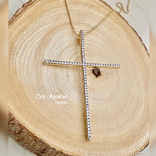 Load image into Gallery viewer, Zircônia Cross necklace
