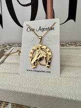 Load image into Gallery viewer, horseshoe long necklace
