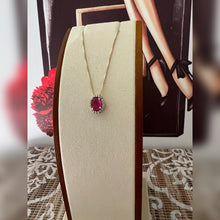 Load image into Gallery viewer, oval fusion stone necklace
