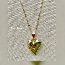 Load image into Gallery viewer, Large Heart Pendant With Long Chain Necklace
