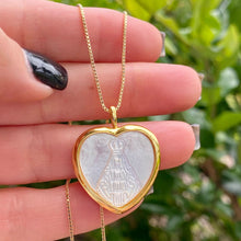 Load image into Gallery viewer, Mother Of Pearl Virgin Mary Necklace
