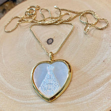 Load image into Gallery viewer, Mother Of Pearl Virgin Mary Necklace
